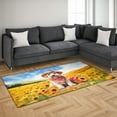 thumbnail image 3 of Vintage Soft Coated Wheaten Terrier Says Hello Mother's Day Summer Sunflower Field Indoor Rug Wheatie Dog Lover Carpet Living Bed Room Sofa Home Decor - 12005, 3 of 5
