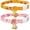 D, variant on Breakaway Cat Collars, Cute Soft Cotton Pink Strawberry & Blueberry Kitten Collars with Bell for Boy Girl Cats