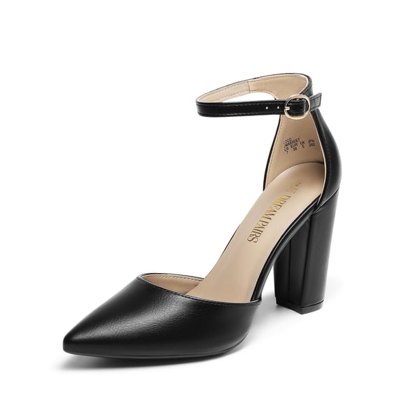 Zapatos de Tacón Coco para Mujer DREAM PAIRS, Negros, Talla 10.5 US
