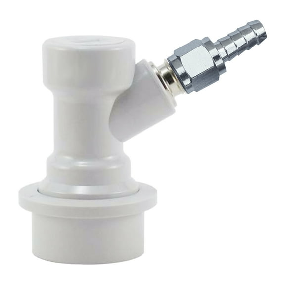 Homebrewstuff Ball Lock Connector w/ Swivel Gas IN 1/4" MFL Flare Thread Homebrew Keg Tap Beer