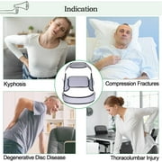 Orthomen Hyper-X TLSO Jewett Hyperextension Back Brace Orthosis, Prevent Thoracic & Lumbar Spine Flexion, Treat Compression Fractures and Osteoporosis (White, S)