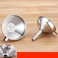 thumbnail image 3 of HongHeng Stainless Steel Funnel with Food Grade Metal Funnel for Kitchen, Liquids, Oil, Powder, Wide Mouth Bottles, Home Brewing, 3 of 4