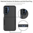 thumbnail image 5 of Galaxy A17 5G Case , 2 in 1 Phone Case for Samsung Galaxy A16 5G 6.7 inch ,Takfox Shockproof Protection Heavy Duty Armor Hard Plastic & Rubber Rugged Full Body Bumper Cover- Black, 5 of 9