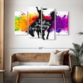 thumbnail image 3 of Elephant Stock Life Is A Journey Quote Ii Wall Art - Horizontal Multi Panel Canvas - Living Room Wall Decor - Inspirational And Typography Multi Panel - White And Pink Decor - 52" x 32", 3 of 8