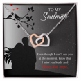 thumbnail image 2 of To My Girlfriend I Miss You Loads Inseparable Necklace, 2 of 7