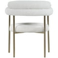 thumbnail image 2 of Meridian Furniture Chaise de Salle à Manger Blake, Crème (Ensemble de 2), 2 of 8