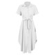 thumbnail image 5 of Vestido camisero de verano con botones para mujer - Prenda de playa de manga corta con bolsillos, 5 of 5