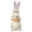 Small, variant on DAMAI Lighted Blow Mold Easter Bunny Figurine, White Pre-Lit Bunny with Eggs Basket, Vintage Style Weatherproof Spring Decoration for Porch and Garden, 6.3"
