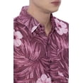 thumbnail image 3 of HAPPY BAY Mens Hawaiian Shirts Short Sleeve Button Down Shirt Men's Hawaii Boho Holiday Casual Summer Beach Shirts for Men Funny XXL Maroon Floral, 3 of 6