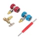thumbnail image 3 of Kit Adaptador R134A, Extractor De Válvula De Doble Cabeza De Latón, Acoplador Rápido Fácil De Instalar Para Sistema De Aire Acondicionado De Automóvil Ccdes Otros, 3 of 8
