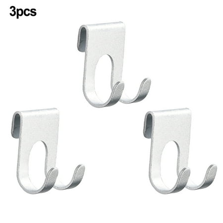 

BESHOM 3Pcs Self Adhesive Strong Hooks Heavy Duty Wall Seamless Stainless Steel