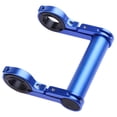 thumbnail image 4 of Soporte para luz de bicicleta de 10 cm, extensor de manillar, lámpara y soporte para teléfono (azul), 4 of 7