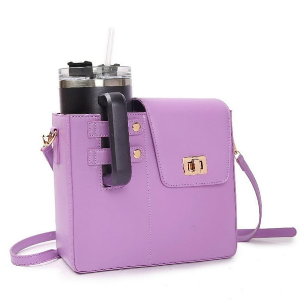 Bolsa de almacenamiento Salvador para vasos de agua tipo bandolera Violeta 9,5 cm x 23 cm x 20 cm
