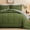 Olive Green/Light Grey, variant on RUIKASI 7 Pieces Black Queen Bed Comforter Set with Sheets - Bed in a Bag with Comforter and All Season Sheets, Pillowcases
