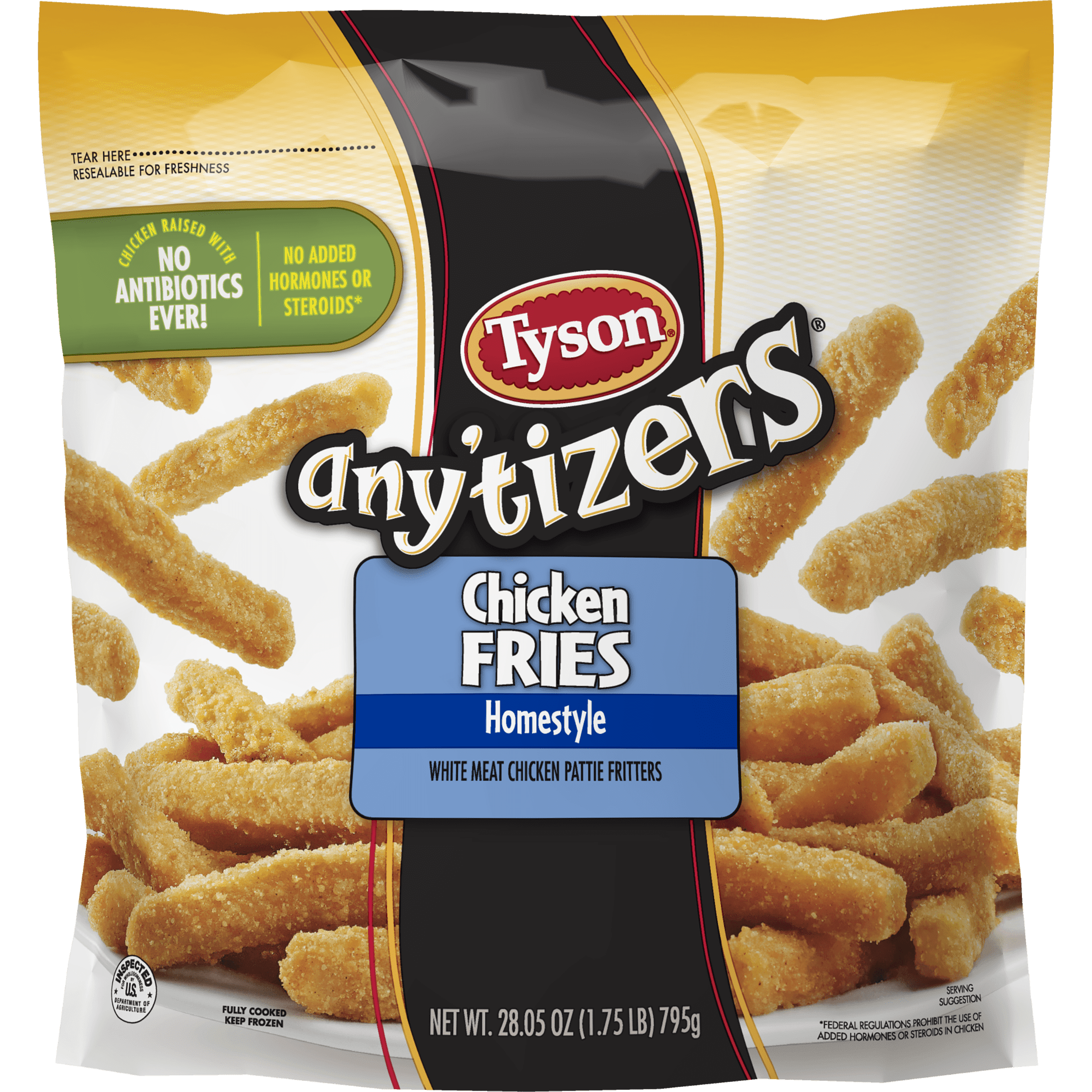 Tyson® Any'tizers® HomeStyle Chicken Fries, 28.05 oz. (Frozen