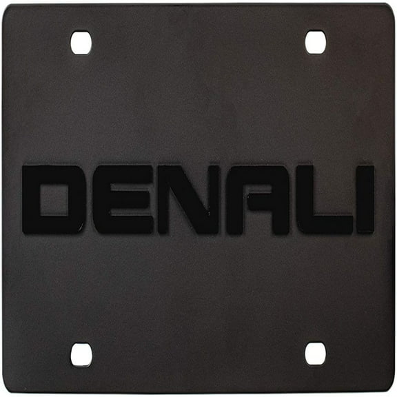 Eurosport Daytona- Compatible with -, GMC Denali Blackout on Carbon Steel License Plate