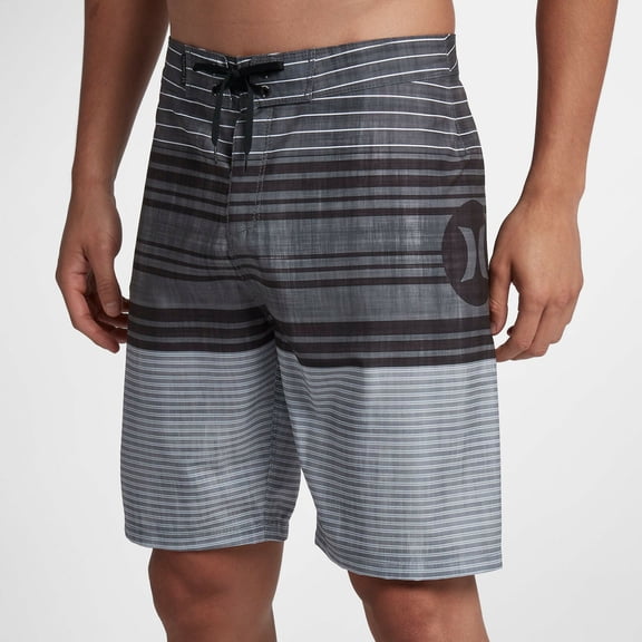 Hurley Men's Strands 20" Boardshorts (28, Black)
