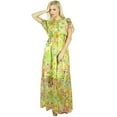 thumbnail image 2 of Bimba Women Bohemian Style Long Semi Sheer Chiffon Dress Half Lined Maxi Gown, 2 of 5