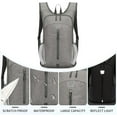 thumbnail image 5 of Lightweight Hiking Backpack,Water Resistant Foldable Small Packable Daypack for Women and Men Travel Camping Outdoor. (Grey), 5 of 6