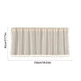 thumbnail image 3 of Valance Curtains For Kitchen - Window Light Blocking Short Rod Pocket Curtain Panels For Small Window Bathroom Basement, 3 of 9