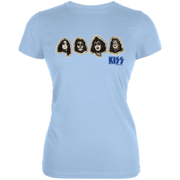 Kiss - T-Shirt Junior Transparent à Visages en Contour