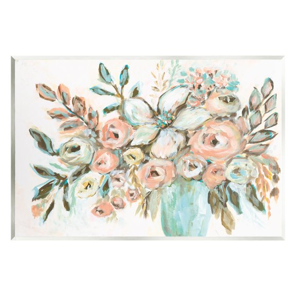 Stupell Industries Modern Peonies Arrangement Botanical & Floral Painting Unframed Art Print Wall Art, 19 x 13