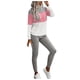 thumbnail image 2 of Puntoco Conjunto De Chándal Para Mujer Jersey Sólido Con Cuello Redondo Conjuntos De Traje Deportivo Sin Capucha De 2 Piezas Liquidación Puntoco Puntoco-922, 2 of 6