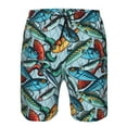 thumbnail image 3 of Pofeuu Colorful Fishing Baits Prin Men's Swim Trunks Quick Dry Bathing Suit Swimming Board Shorts Mesh Lining Beach Swimwear-XX-Large, 3 of 6