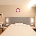 thumbnail image 5 of Uxcell 8 Inch Wall Clock, Quartz Battery Operated Silent Non-Ticking Round Wall Clocks, Red, 5 of 6