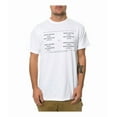 thumbnail image 2 of Fourstar Clothing Mens The Fourstar Coordinates Graphic T-Shirt, White, Small, 2 of 2