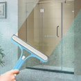 thumbnail image 3 of 1pc Shower Squeegee, Bathroom Window Squeegee, Multi-Function Double Sided Cleaning Tool with Watering Can for Shower, Bathroom, Mirror, Window Cleaning, Tile (Blue), 3 of 4
