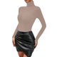 thumbnail image 1 of Gibobby Sueter Dama Suéter de punto de mujer Color sólido O Cuello de fondo Suéter de cuello Tops (Caqui, L), 1 of 5