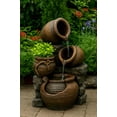 thumbnail image 2 of Pemberly Row Multi Pots Outdoor Water Fountain with Flower Pot, 2 of 4