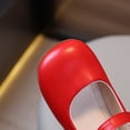 thumbnail image 5 of Staki Toddler Dress up Shoes Mary Jane School Shoes for Girls Dress Shoes Uniform Flats for Kids(Red,6 Big Kid), 5 of 9