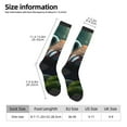 thumbnail image 3 of Bixox Forest Plant Raccoon Patterned Men's and Women's Knee Socks High Socks Outdoor Sports Socks, 3 of 5