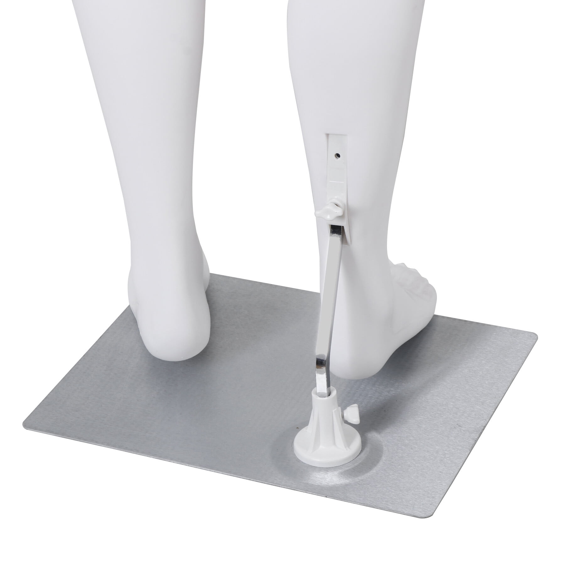 ZENY 73" Full-Body Male Mannequin with Adjustable Metal Base, White, 73.62", New