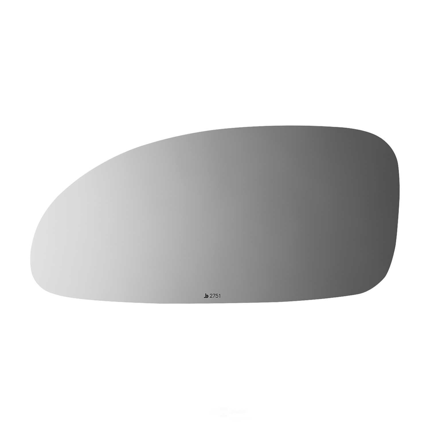 Burco Side View Mirror Replacement Glass - Clear Glass - 2751