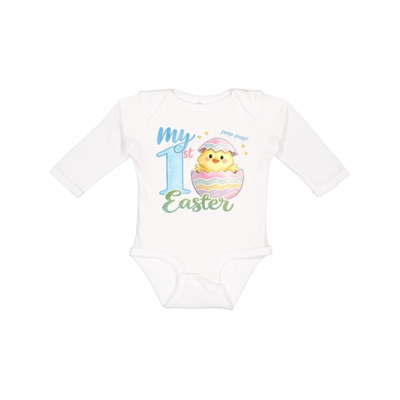 Inktastic My 1st Easter Boys or Girls Long Sleeve Baby Bodysuit