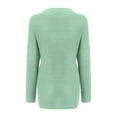 thumbnail image 5 of Lovskoo Sweaters for Women Trendy Casual Long Sleeve Solid Color Sweater Sleeve Sweater Green, 5 of 6