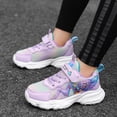 thumbnail image 4 of Djtdsds Toddler Girls Mesh Walking Shoes Lightweight Breathable Casual Sneakers with Cute Character Design Size:7-8 Years, 4 of 9