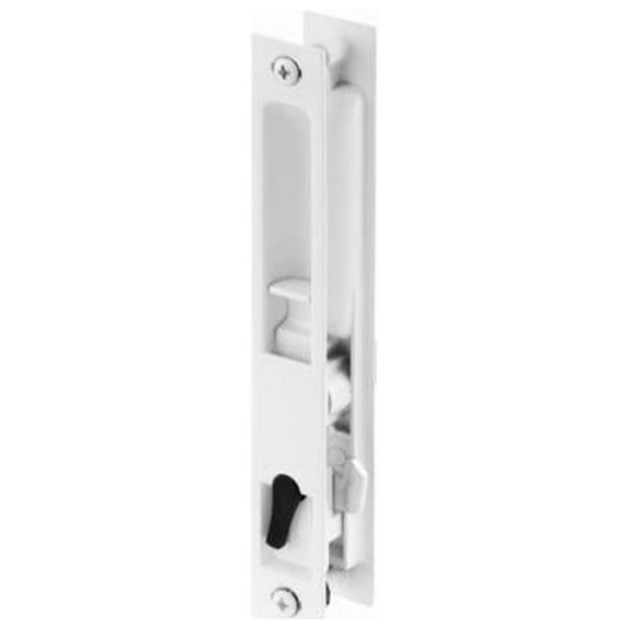 Prime-Line C 1226 Sliding Door Flush Latch, White