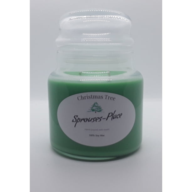Sprouses Place Christmas Tree Scented Jar Candle 16oz Walmart Com Walmart Com