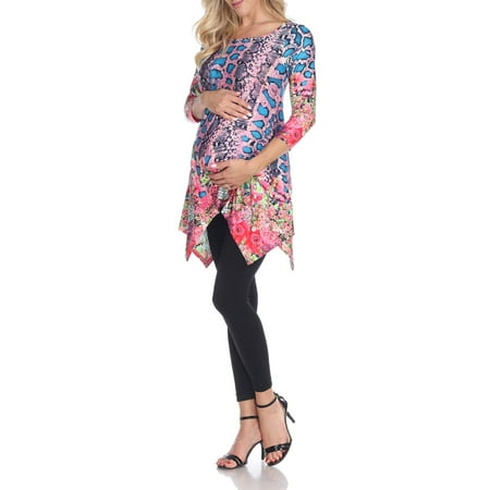 

White Mark Women s Maternity Arlene Tunic Top