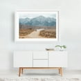 thumbnail image 2 of Dirt Road Travels - California Photography Desert Mountain Landscape Car Travel Poster Nature Scenic White Framed Wall Art Print 5 x 7 inches, 2 of 3
