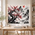thumbnail image 5 of Traditional East Asian with Wash Gnarled Tree, Serene Japanese Inspired for Japanese Art Lovers, Wall Decor, Mother'S Day Gift, Tapestry Wall Hanging for Dorm and Living Room, 5 of 7