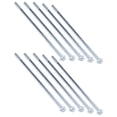 thumbnail image 4 of Half Thread  10 Pcs Half Thread  Fine Thread Carbon Steel Sturdy Lengthened Hex Half Tooth, 4 of 8