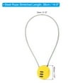 thumbnail image 2 of Unique Bargains Small Combination Lock 3 Digits Luggage Padlock for Gym Locker Yellow, 2 of 6