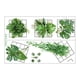 thumbnail image 5 of 2 adhesivos de pared 3D de PVC con diseño de plantas verdes vívidas en cuadrícula. Estilo A, 5 of 9