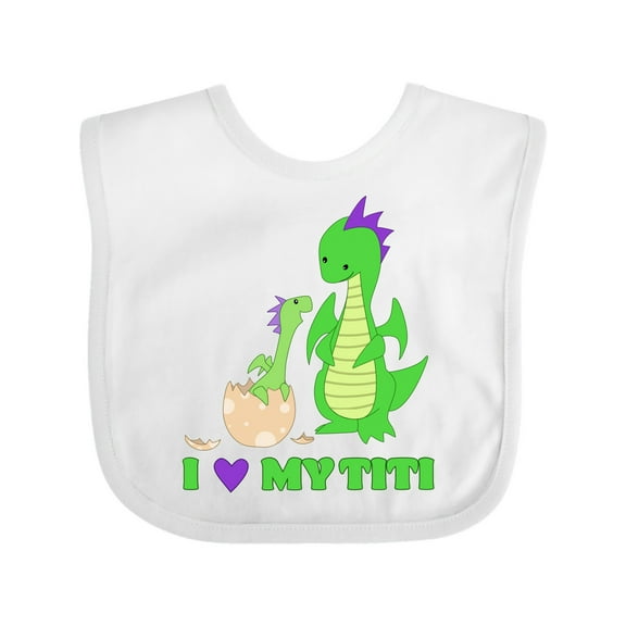 Inktastic I Love My Titi Boys or Girls Baby Bib