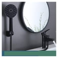 thumbnail image 1 of Matte Black Basin Faucet Single Handle Hot Cold Mixer With 3 Function Hand Showe Bathroom Washbasin Dual-Purpose Bath Faucet ,Effortless Installation, 1 of 7